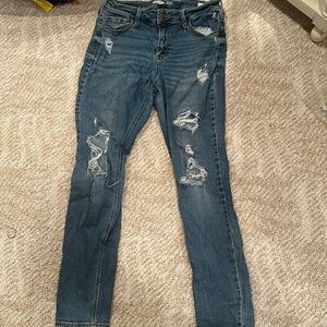 mid-rise rockstar super skinny jeans :)